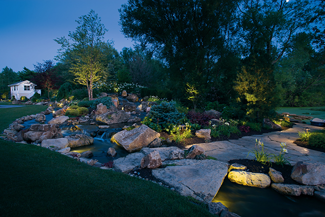 Outdoor landscape lighting Cleveland Ohio